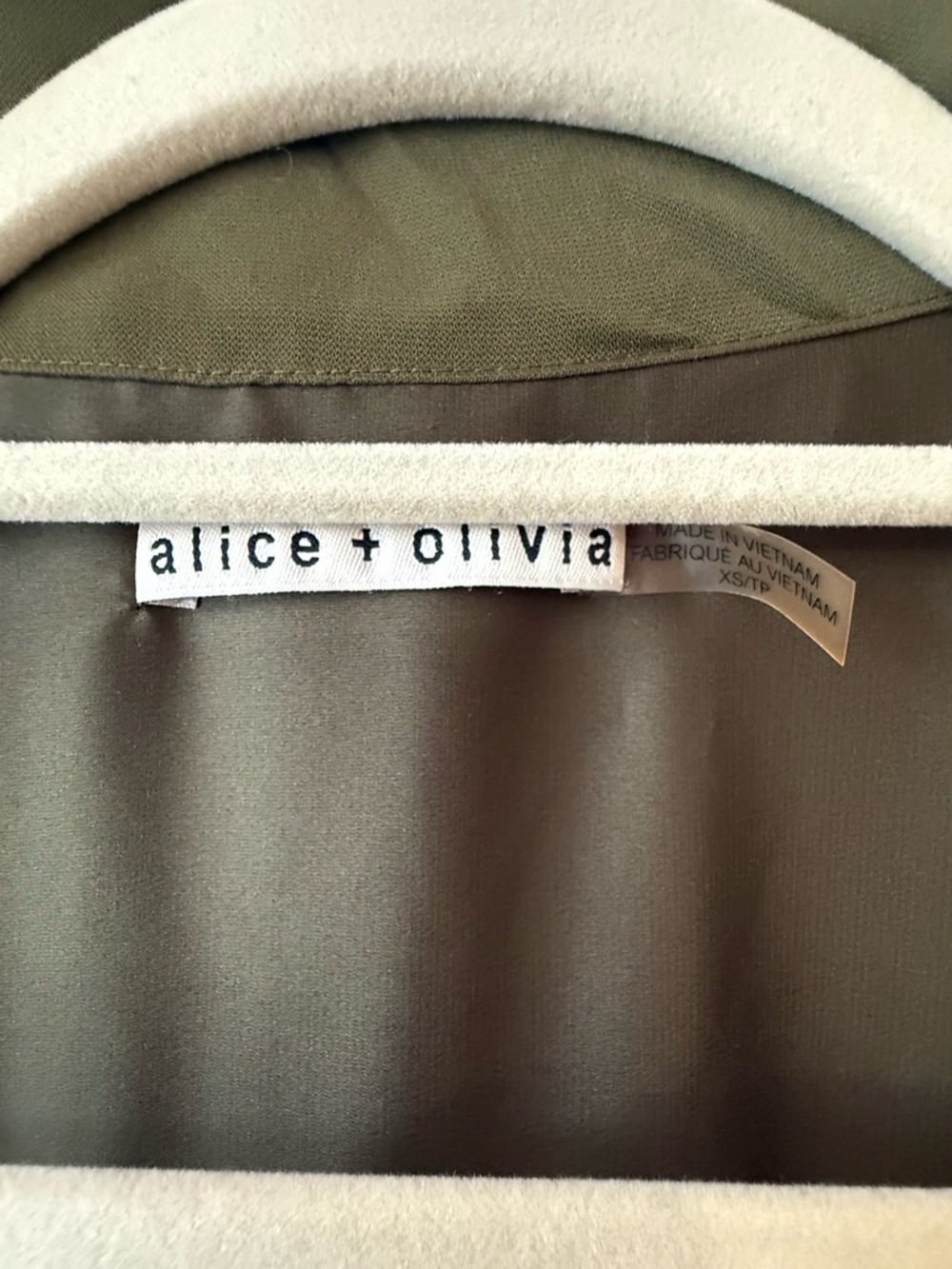 Alice + Olivia Olive Utility Vest Jacket Cinched Waist Hooded Lightweight - Picture 4 of 8
